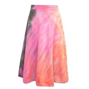 NEW HARD TAIL FOREVER women's double knee-length voile skirt in neon stripe